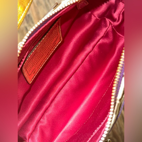 Coach Poppy Tartan Plaid Signature Glam Bag - Picture 9 of 10